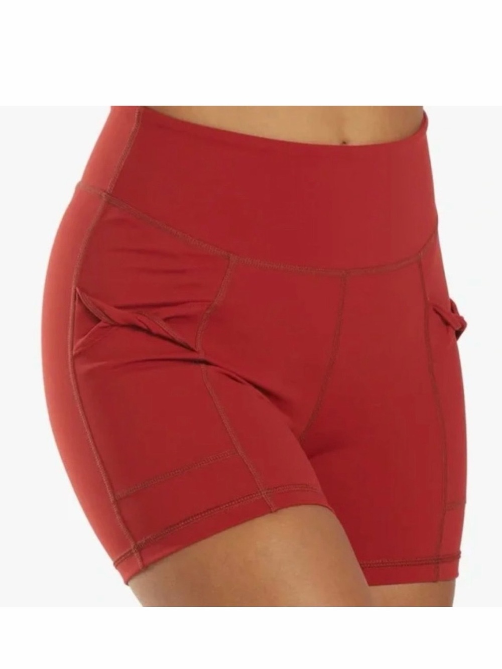 Free People Wave Rider Shorts In Red Grape - Picture 2 of 10